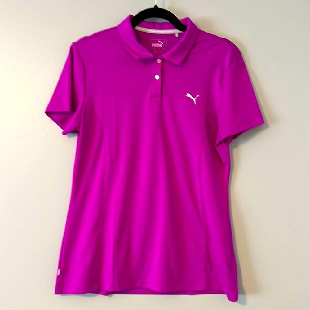 Puma Women’s Golf Polo Fuschia Size Large